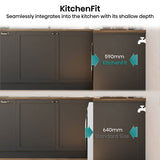 Hisense KitchenFit 5i Series WD5I1245BWR, 12kg/ 8kg Washer Dryer, D Rated in White