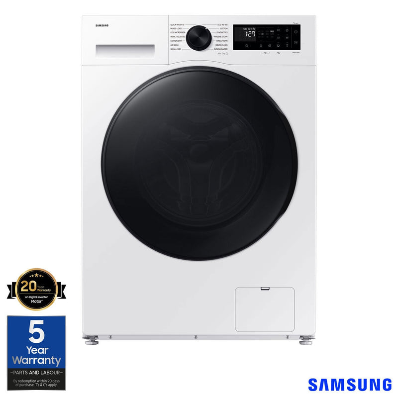Samsung Series 5 WD90DG5B15BEEU 9/6kg Washer Dryer, D Rated in White