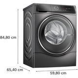 Bosch WNC254ARGB Series 8 10.5+6kg Washer Dryer with 1400 Spin Graphite - D Rated