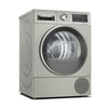 Bosch WQG245S9GB Serie 6 Heat Pump Tumble Dryer 9kg Silver Inox