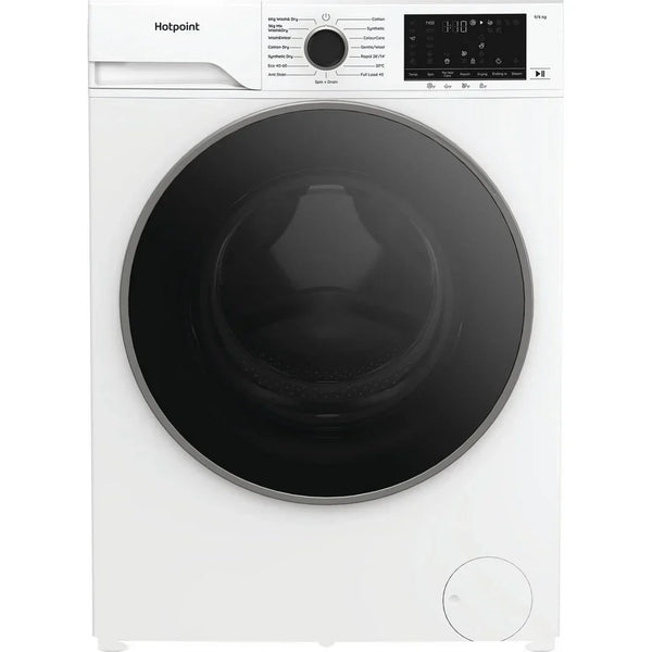 Hotpoint HBD9681ANTSTAIN 9+6kg 1400 Spin Freestanding Front Load Washer Dryer - White