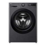 LG F4Y510GBLN1 10kg Steam 1400 Spin Freestanding Front Loading Washing Machine Slate Grey