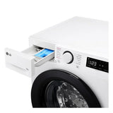 LG F4Y510WBLN1 10kg Steam 1400 Spin Freestanding Front Load Washing Machine White - A Rated
