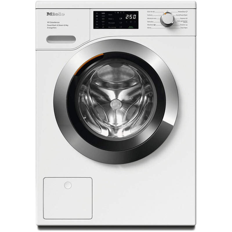 Miele WEE385 WCS 8kg 1400 Spin Power Wash & Steam Washing Machine Lotus White