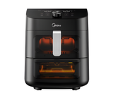 Midea MAF112B0BPKW - Black 11L Two-zone Air Fryer - 1900W - B energy