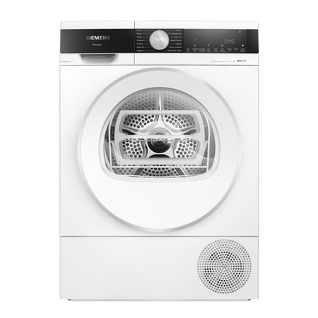 Siemens WQ45G2D2GB iQ500 9kg Heat Pump Condenser Tumble Dryer White
