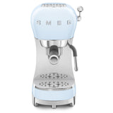 Smeg ECF02PBUK 50s Retro Style Espresso Coffee Machine with Steam Wand Pastel Blue