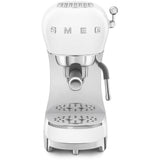 Smeg ECF02WHUK 50s Retro Style Espresso Coffee Machine with Steam Wand White
