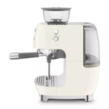 Smeg EGF03CRUK Retro Espresso Coffee Machine with Grinder in Cream